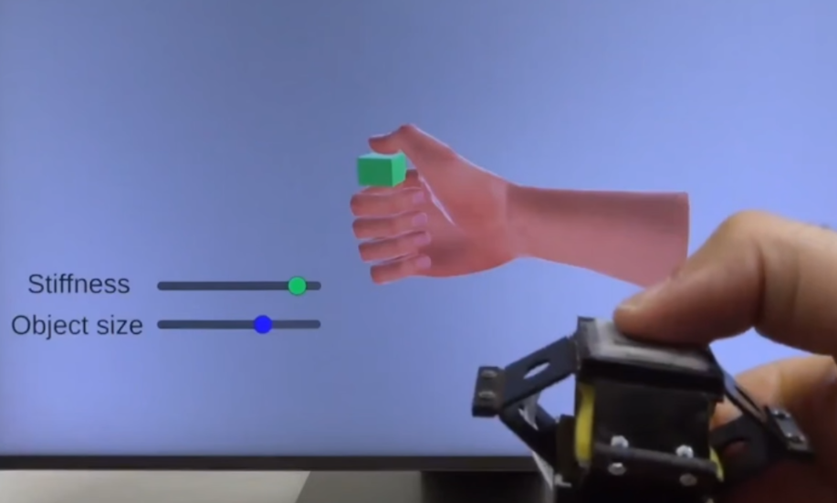 Ученые создали кольцо для осязания виртуальных объектов