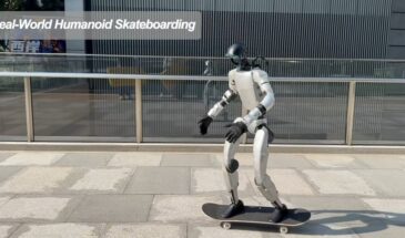 Китайские инженеры научили человекоподобного робота кататься на скейтборде