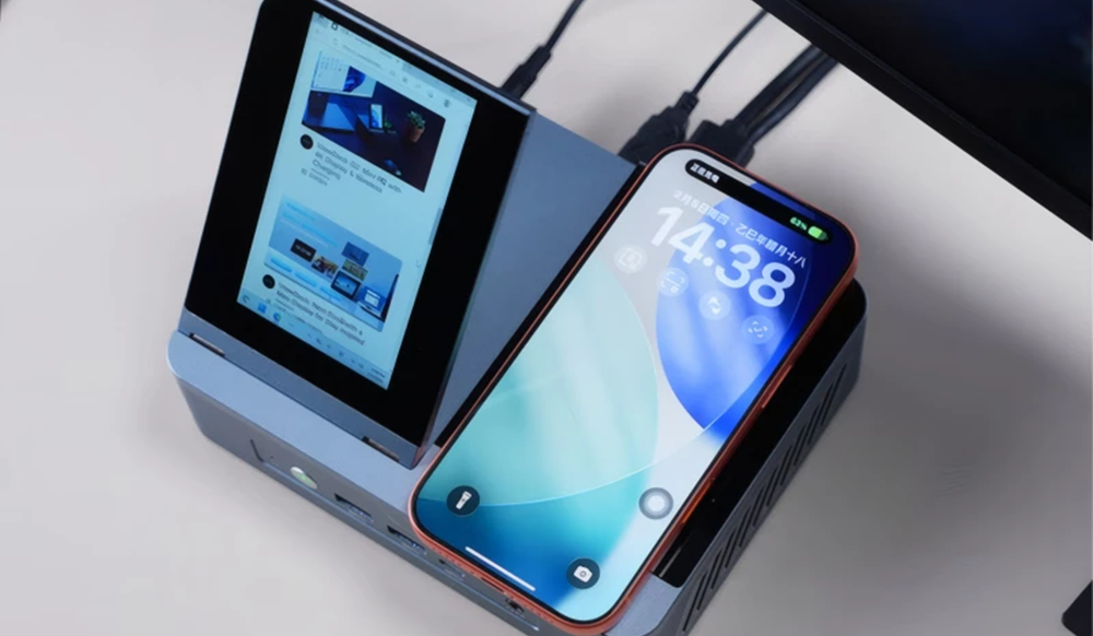 Универсальный мини-ПК заменяет док-станцию, дополнительный экран и зарядку для смартфона