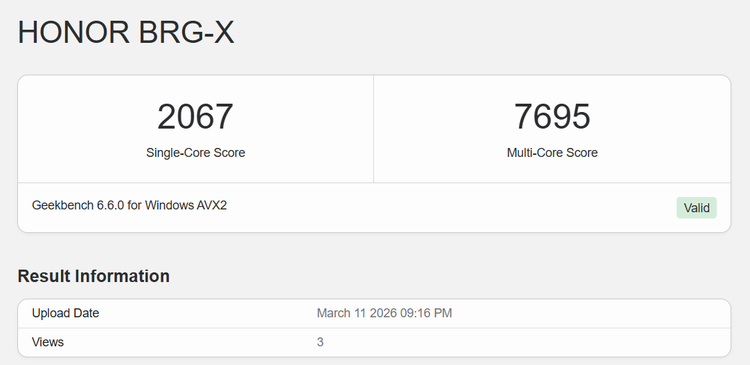 HONOR MagicBook X16 2026