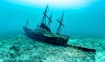 Робот извлек артефакты с затонувшего в 16 веке судна на глубине более 2,4 км