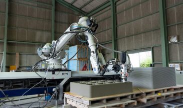 Напечатанный на 3D-принтере ж/д вокзал был собран роботом за одну ночь