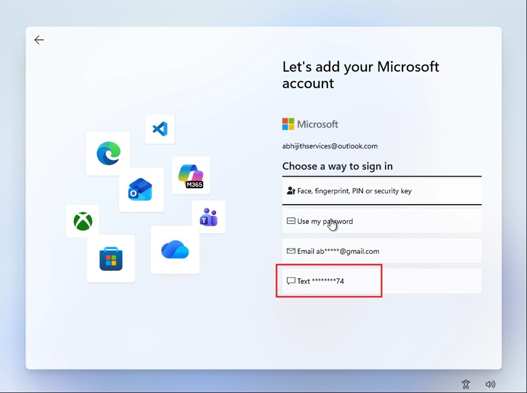 Microsoft отказывается от SMS-кодов для входа в личные аккаунты