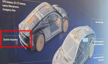 Tesla интегрирует Starlink в беспилотное такси Cybercab