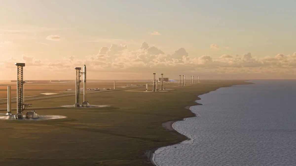SpaceX строит новый космопорт для запуска более 30 Starship в день
