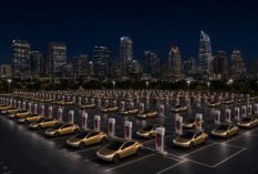 Tesla строит крупномасштабный зарядный хаб для роботакси