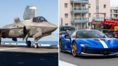 В Италии устроят гонку истребителя F-35B и суперкара Ferrari SF90