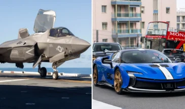 В Италии устроят гонку истребителя F-35B и суперкара Ferrari SF90