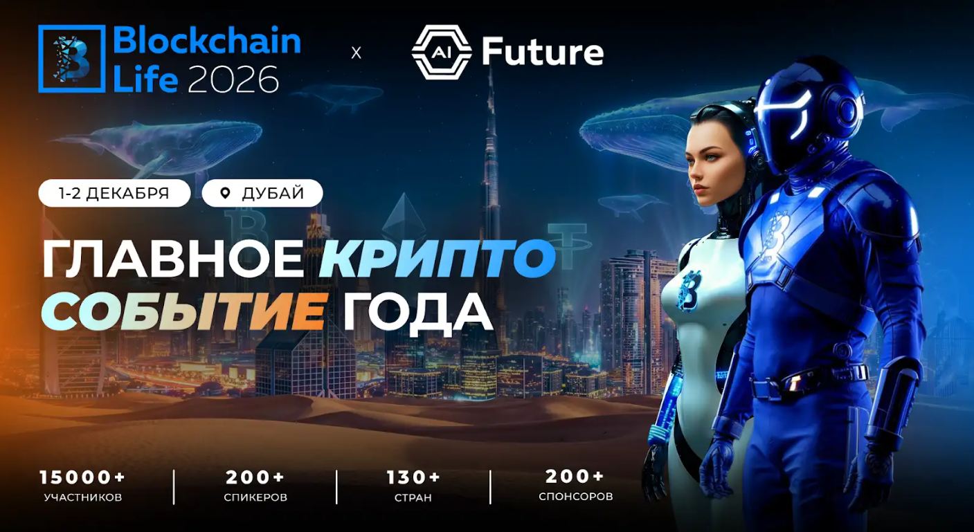 Blockchain Life возвращается в Дубай 1–2 декабря 2026