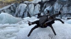 Квадрокоптер Ice Dart цепляется за лед, чтобы следить за айсбергами