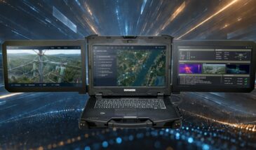 Защищенный ноутбук Durabook Z14I-DX3 получил три экрана в корпусе весом 9,8 кг