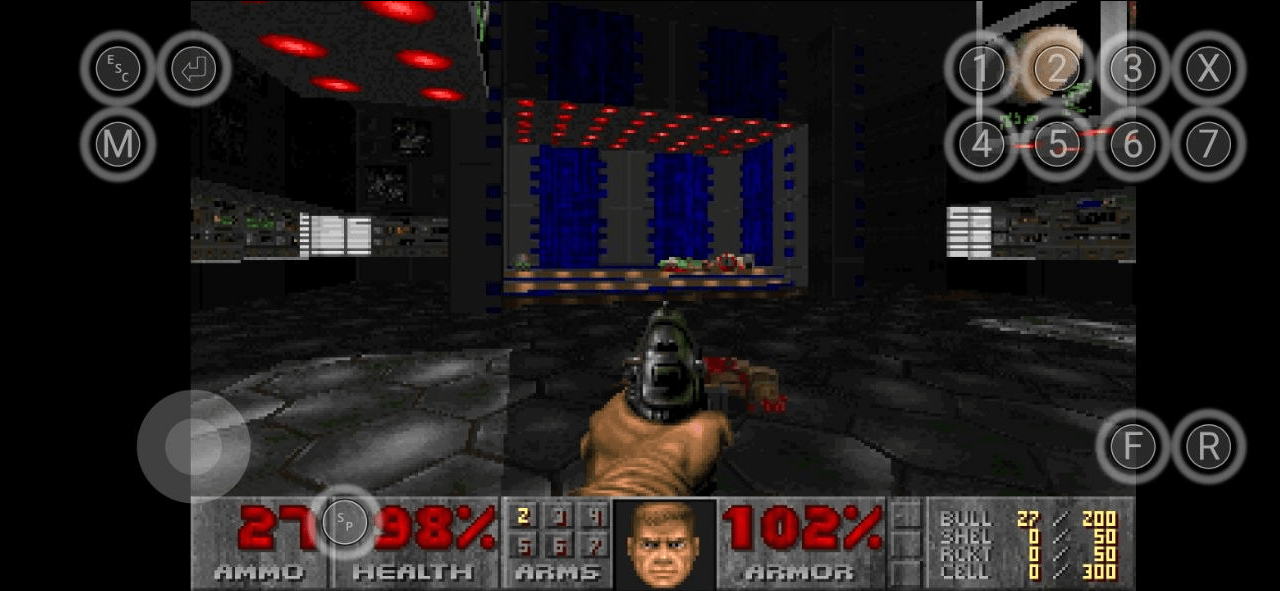 Первый Doom в браузере телефона