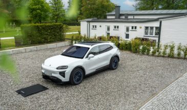Электрический Porsche Cayenne получил двери с автоприводом и беспроводную зарядку