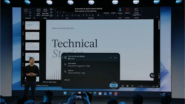 Microsoft превратит строку поиска Windows в чат-бот для управления системой