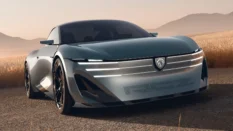 Peugeot показала электрокар RCZ Vision на 500 л. с. с твердотельной батареей и необычным рулем