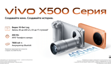 Vivo выпускает линейку смартфонов X500 с передовой телеоптикой в России