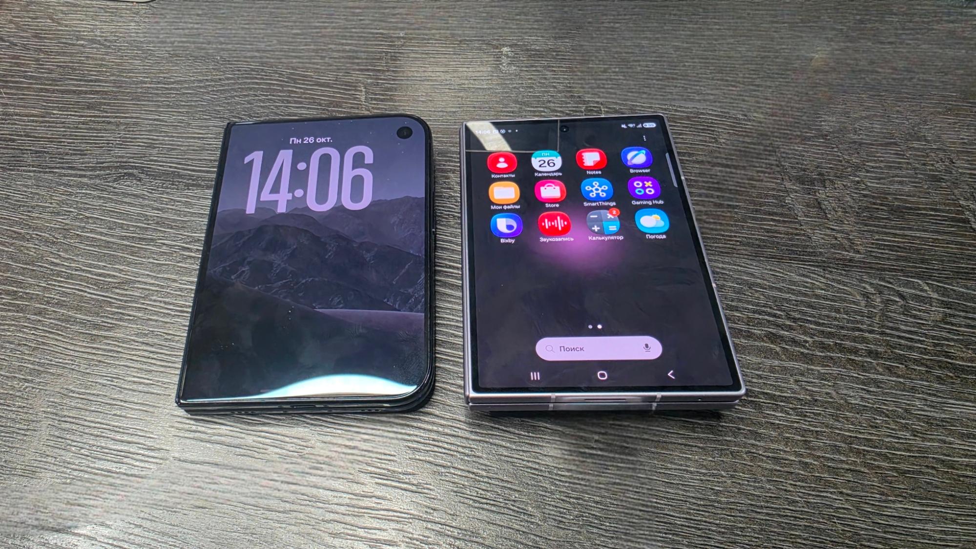 iPhone Duo против Galaxy Z Fold8: внешние экраны в сложенном состоянии