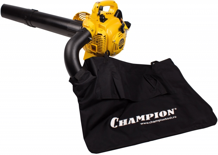 Бензиновый садовый пылесос CHAMPION GBV327S с тканевым мешком